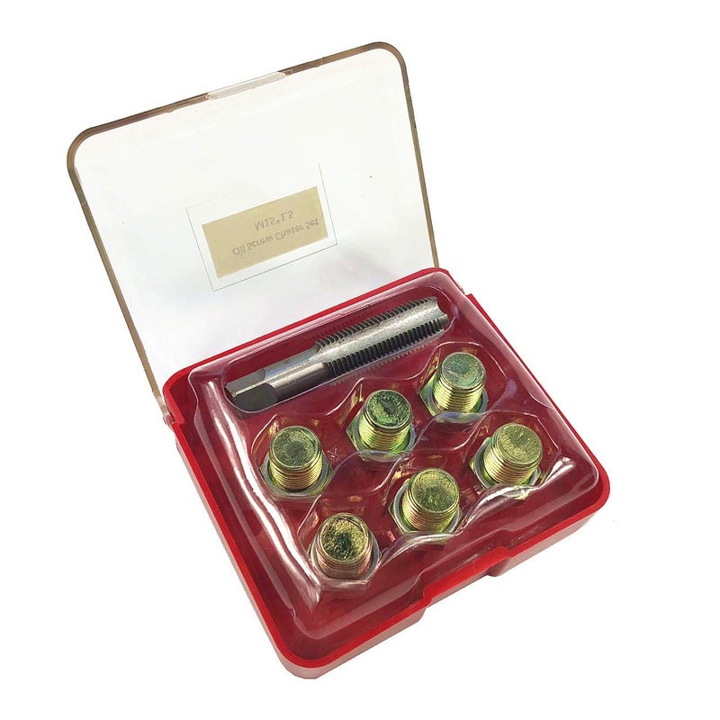 BestsQ M15 x 1.5MM Oil Drain Plug Tap Thread Repair Kit Oil Pan Screws Rethread Tool